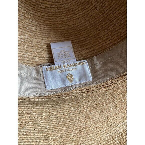 Helen Kaminski Hat Australia Straw Floppy Raffia Sun Garden Beach One Size - Picture 7 of 16